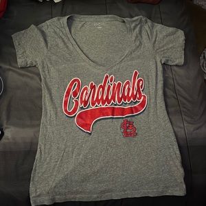 Gray Cardinals t-shirt.